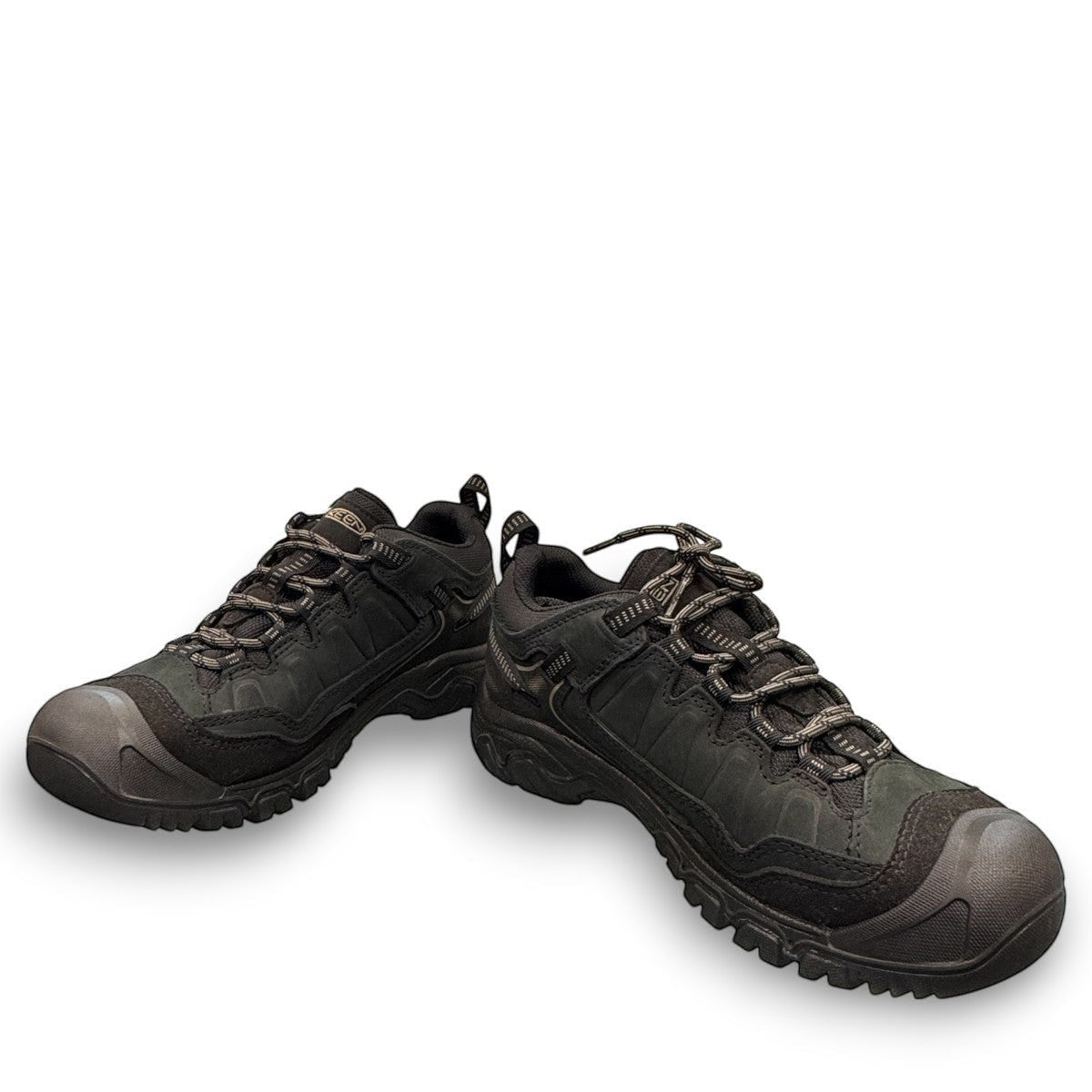MEN'S TARGHEE IV waterproof hiking shoe in triple black nubuck leather with KEEN.DRY technology.
