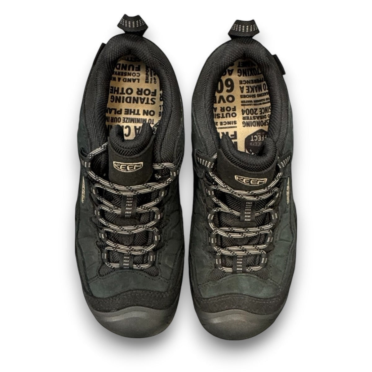 MEN'S TARGHEE IV waterproof hiking shoe in triple black nubuck leather with KEEN.DRY technology.
