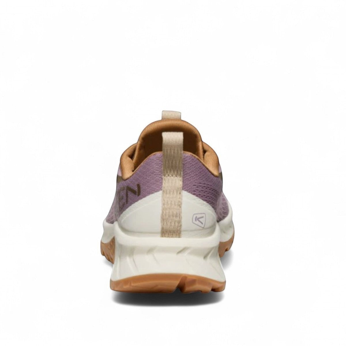 KEEN WOMEN'S VERSACORE SPEED athletic hiker shoes in toadstool/birch with mesh upper and KEEN.ALL-TERRAIN outsole.