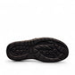 Sina Footwear Kiarash black genuine leather slip-on shoes with handmade stitching and a durable textured sole. Photo of bottom view.
