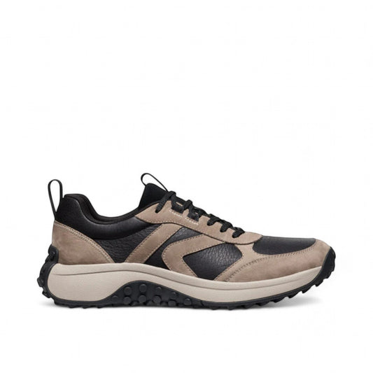 KEEN KS86 men's leather sneaker in brindle plaza taupe with trail-inspired tread and foam midsole.