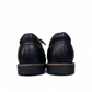 Sina Footwear Mahsa black genuine leather lace-up formal shoe with handmade stitching and durable rubber outsole. Photo of back view.