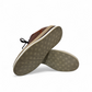 Sina Footwear Pasargad brown leather lace-up sneakers with a textured upper and durable rubber platform outsole. Photo of bottom view.