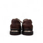 Sina Footwear Sari dark brown genuine leather lace-up shoe with a durable rubber outsole and detailed stitching. Photo of back view.