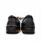 Sina Footwear Tabriz black genuine leather lace-up shoe with handmade stitching and a durable rubber outsole. Photo of back view.