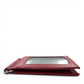 Sina Footwear Textured Leather Bifold Wallet With Money Clip in berry hue, featuring card slots and a money clip.