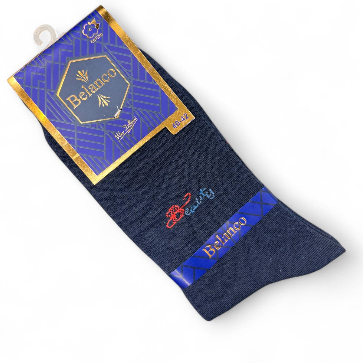 SINA FOOTWEAR BELANCO MEN'S COTTON  SOCKS - NAVY