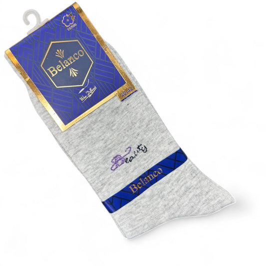 SINA FOOTWEAR BELANCO MEN'S COTTON  SOCKS - LIGHT GRAY