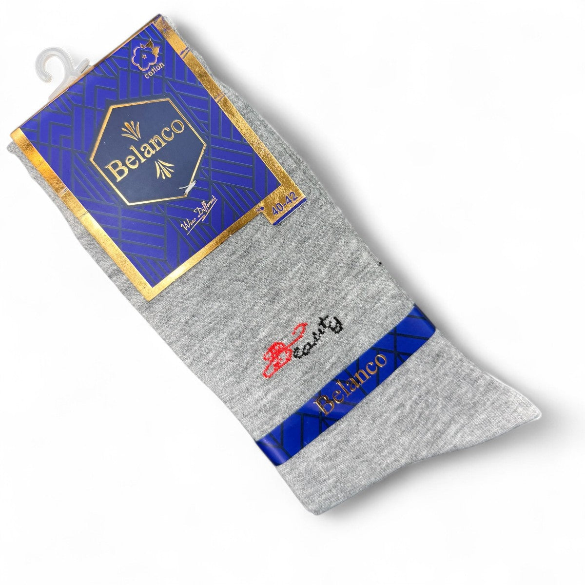 SINA FOOTWEAR BELANCO MEN'S COTTON  SOCKS - LIGHT GRAY