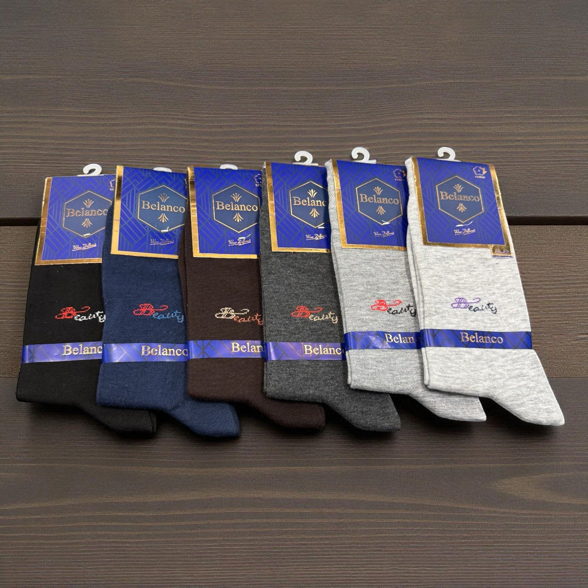 SINA FOOTWEAR BELANCO MEN'S COTTON  SOCKS - DARK GRAY