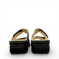 Softline Hedi black leather wedge sandals with adjustable straps and comfortable exchangeable footbed.
photo of the back side