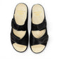Softline Hedi black leather wedge sandals with adjustable straps and comfortable exchangeable footbed.
photo of the top side