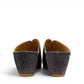 stefania S5036 pewter sparkle wedge sandals with elegant laser-cut detailing and a comfortable cushioned footbed.
photo of the back side