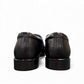 Sun Mahour black genuine leather lace-up dress shoe with a durable rubber outsole. Photo of back view.