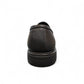 Sun Maku black leather loafer with a polished finish and durable rubber outsole for formal wear. Photo of back view 2.