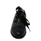 Tamara London Avit black and bronze leather shoe with ribbon lace-up detail