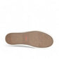 Taos Rubber Soul charcoal wash canvas slip-on sneaker with white platform rubber sole. photo of bottom view.