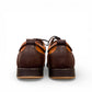 tata brown leather lace-up shoe with textured panels, handmade stitching, and a durable rubber outsole.