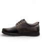 Tata Shoes Perspolis black leather lace-up shoes with textured finish and durable rubber outsole.