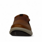 Tata Sahand brown leather slip-on shoes with handmade stitching and a durable rubber outsole.