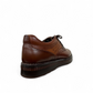Tata Sarcheshmeh brown genuine leather lace-up shoe with handmade stitching and rubber outsole