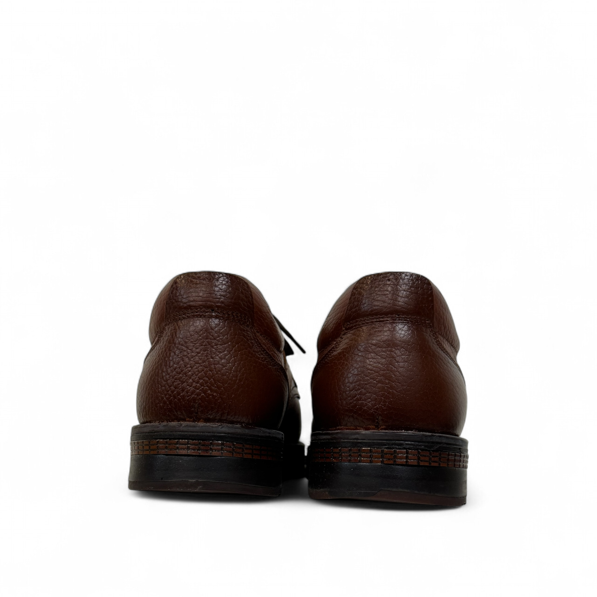 Tata Sarcheshmeh brown genuine leather lace-up shoe with handmade stitching and rubber outsole