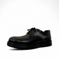 TATA SHOES SARCHESHMEH black leather lace-up formal shoes with handmade stitching and rubber outsole