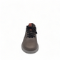 TATA SHOES SHEYKH gray leather lace-up sneakers with perforated side detail and rubber sole