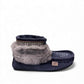 LAURENTIAN CHIEF NUKA, 6"", LINED, BEADED, CREPEX BLACK SOLE_NAVY BLUE WATERPROOF SUEDE