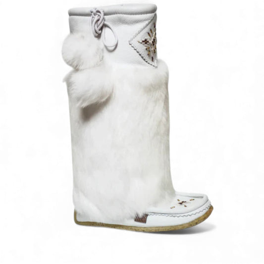 LAURENTIAN CHIEF IMPERIAL 16 " LEATHER BOOTS - WHITE