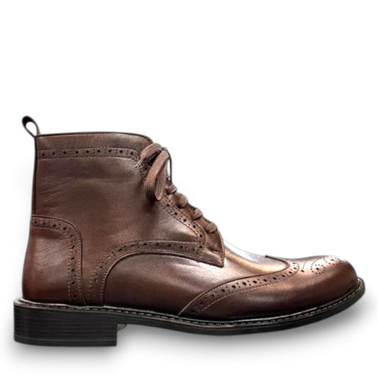 SATEL WESTERN BOOTS DARK BROWN