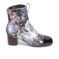 DJANGO & JULIETTE VALINA-DJ  CHOC - BLUE METAL FLORAL/PATENT LEATHER