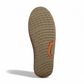 Tyche Mavis orange suede loafers with slip-on design, leather lining, and contrast stitching.