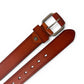 MEN'S GENUINE LEATHER BELT - LIGHT BROWN