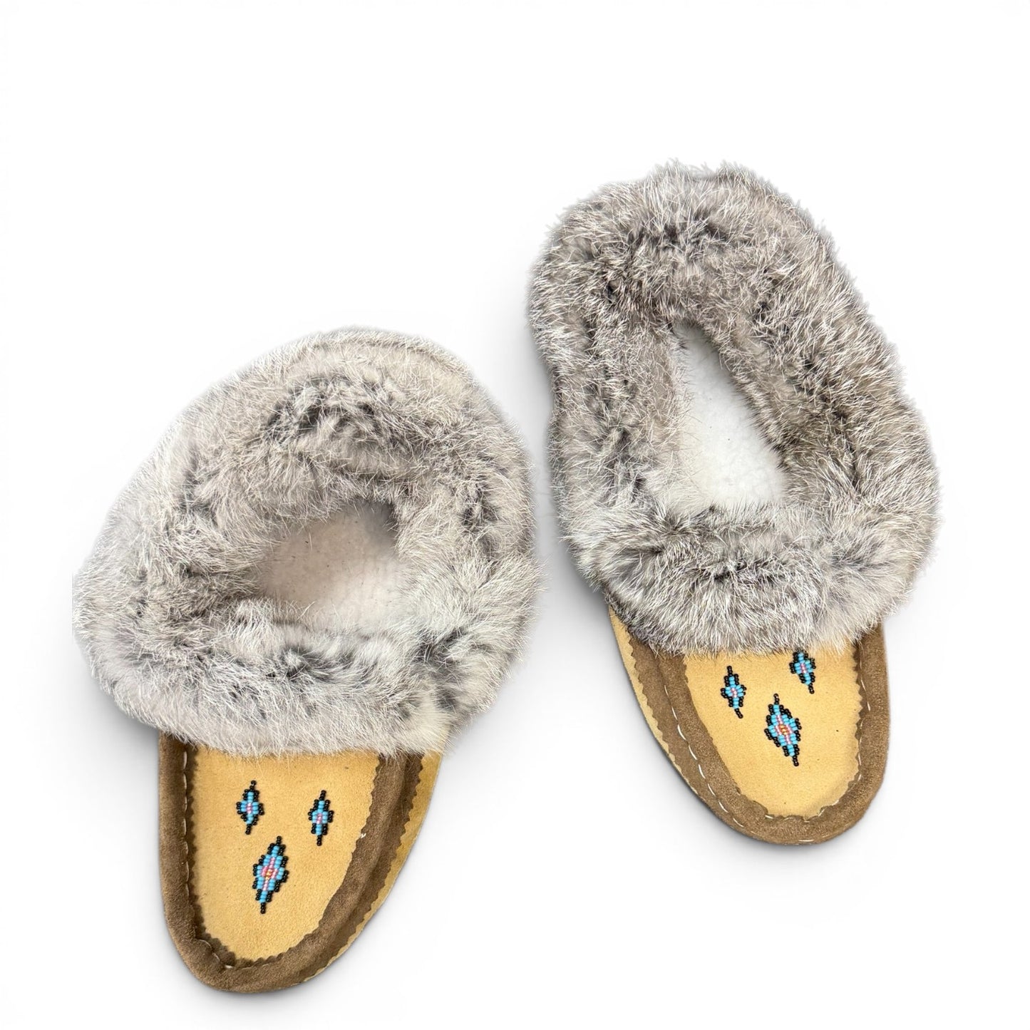 ALBERTA SUEDE MOCCASINS  - LIGHT YELLOW