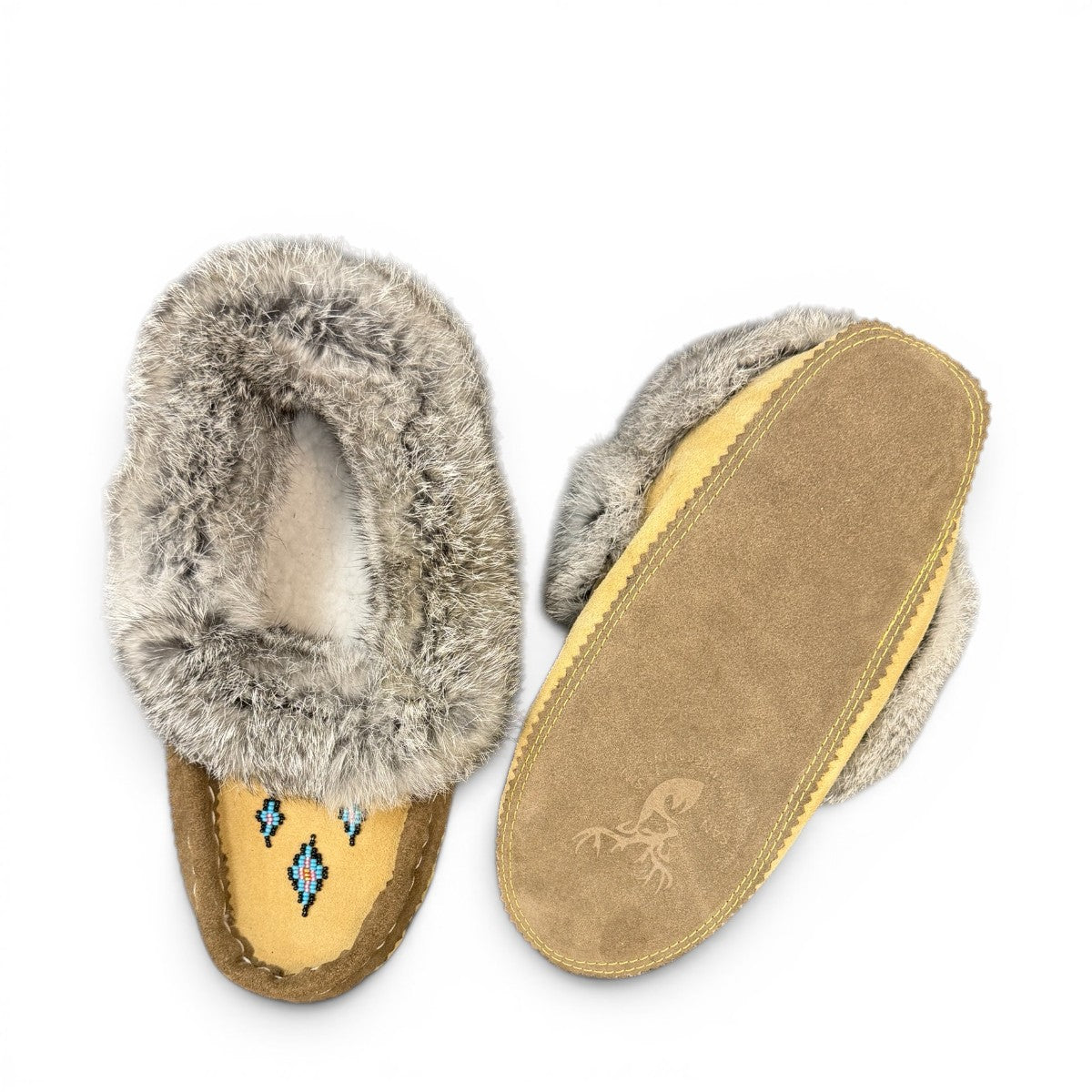 ALBERTA SUEDE MOCCASINS  - LIGHT YELLOW