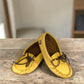ALBERTA LEATHER MOCCASINS  - YELLOW
