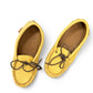 ALBERTA LEATHER MOCCASINS  - YELLOW
