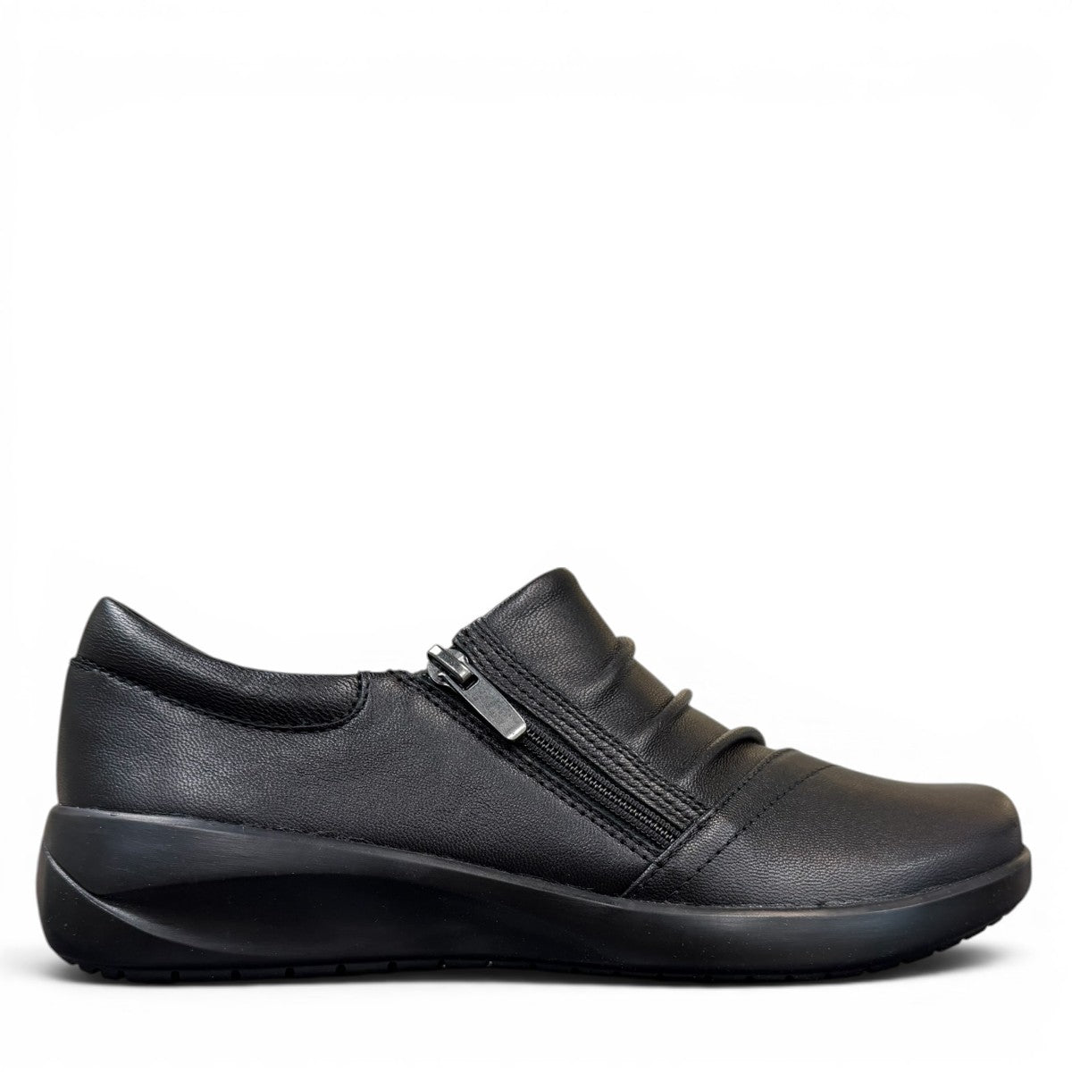 CLARKS KAETLYN MILA - BLACK LEATHER