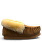 ARIA ELNAZ MOCCASIN SLIPPERS - TAN