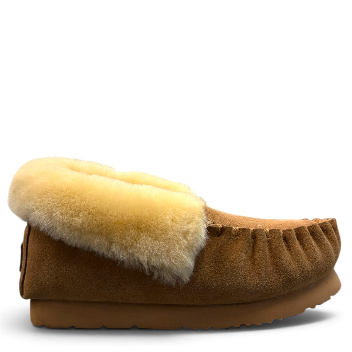 ARIA ELNAZ MOCCASIN SLIPPERS - TAN