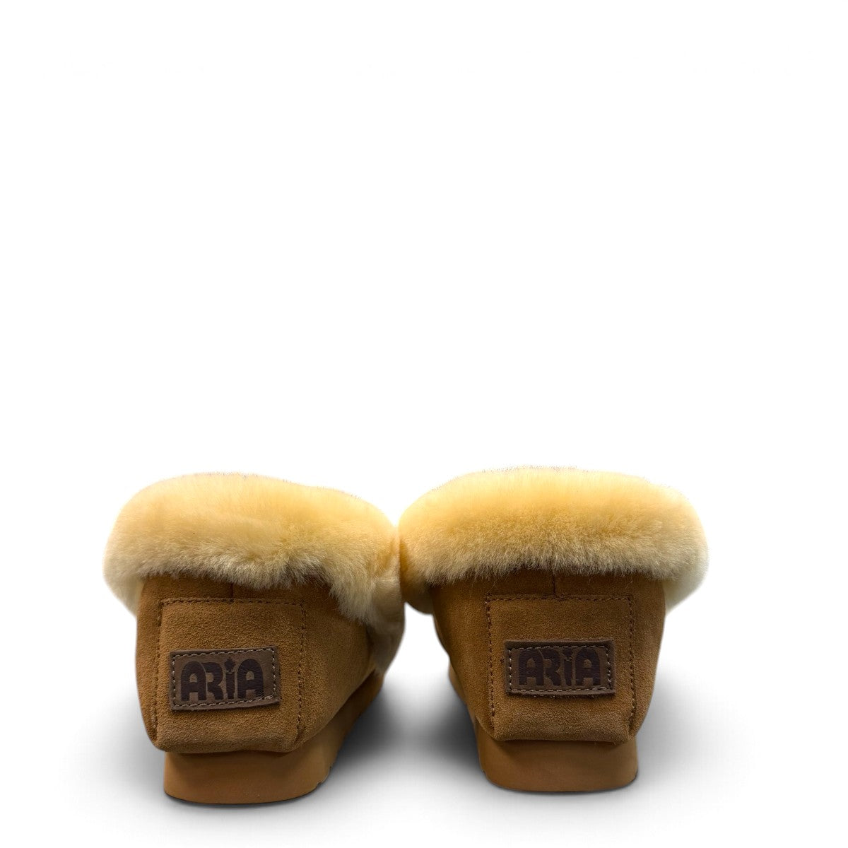 ARIA ELNAZ MOCCASIN SLIPPERS - TAN