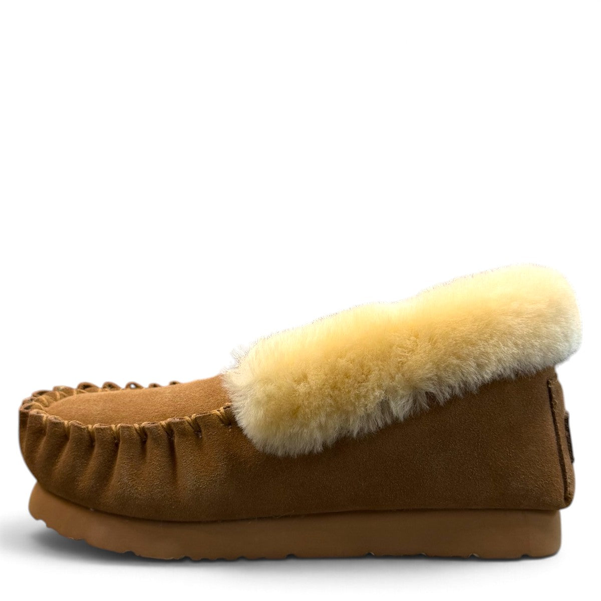 ARIA ELNAZ MOCCASIN SLIPPERS - TAN