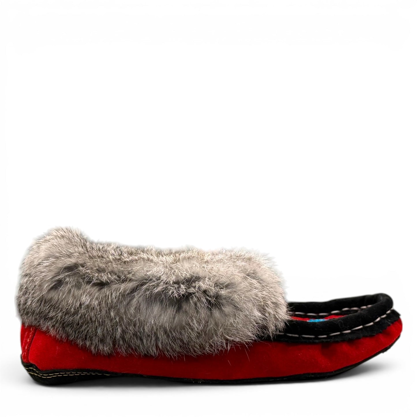 ALBERTA SUEDE MOCCASINS  - RED