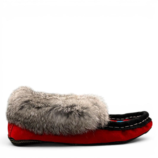 ALBERTA SUEDE MOCCASINS  - RED