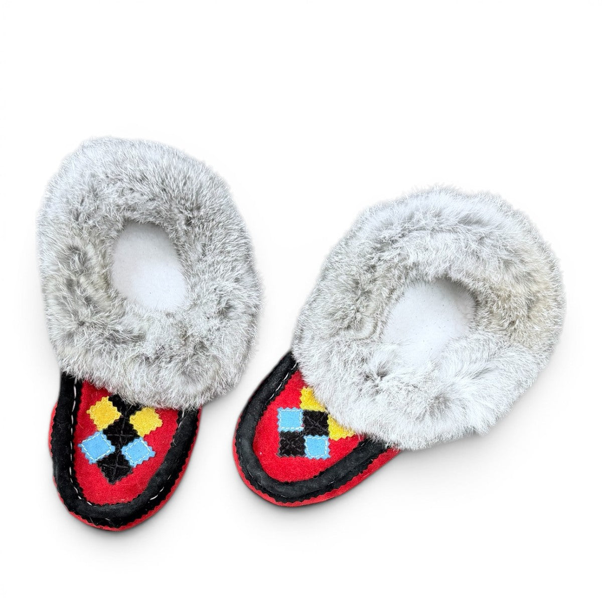 ALBERTA SUEDE MOCCASINS  - RED