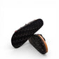 Viking Banff three-strap sandal in black paisley print with cork midsole and adjustable buckles.
photo of the bottom side