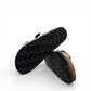 Viking Chatham two-strap sandal with a blue and brown bubble print, cork midsole, and buckle closures.
photo of the bottom side