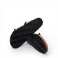 VIKING SYDNEY slide sandals with tropical floral print straps, adjustable buckles, and cork footbed.
photo of the bottom side