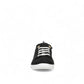 Vionic Venice Pismo black eco-conscious cotton canvas slip-on sneaker with white laces and TPR outsole.
photo of the front side
